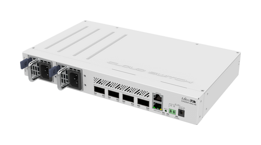 MikroTik CRS504-4XQ-IN, 4 x 100G QSFP28, 1 x RJ45 Serial console port