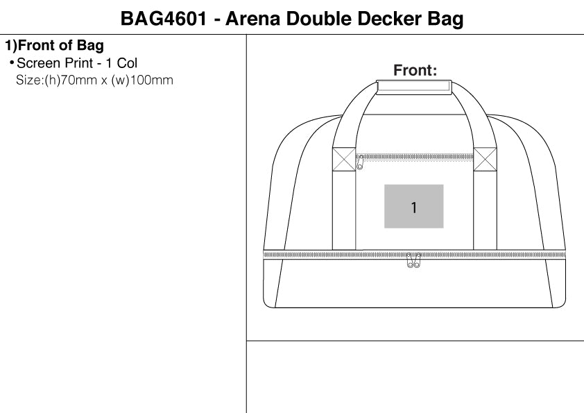 Arena Double Decker Bag