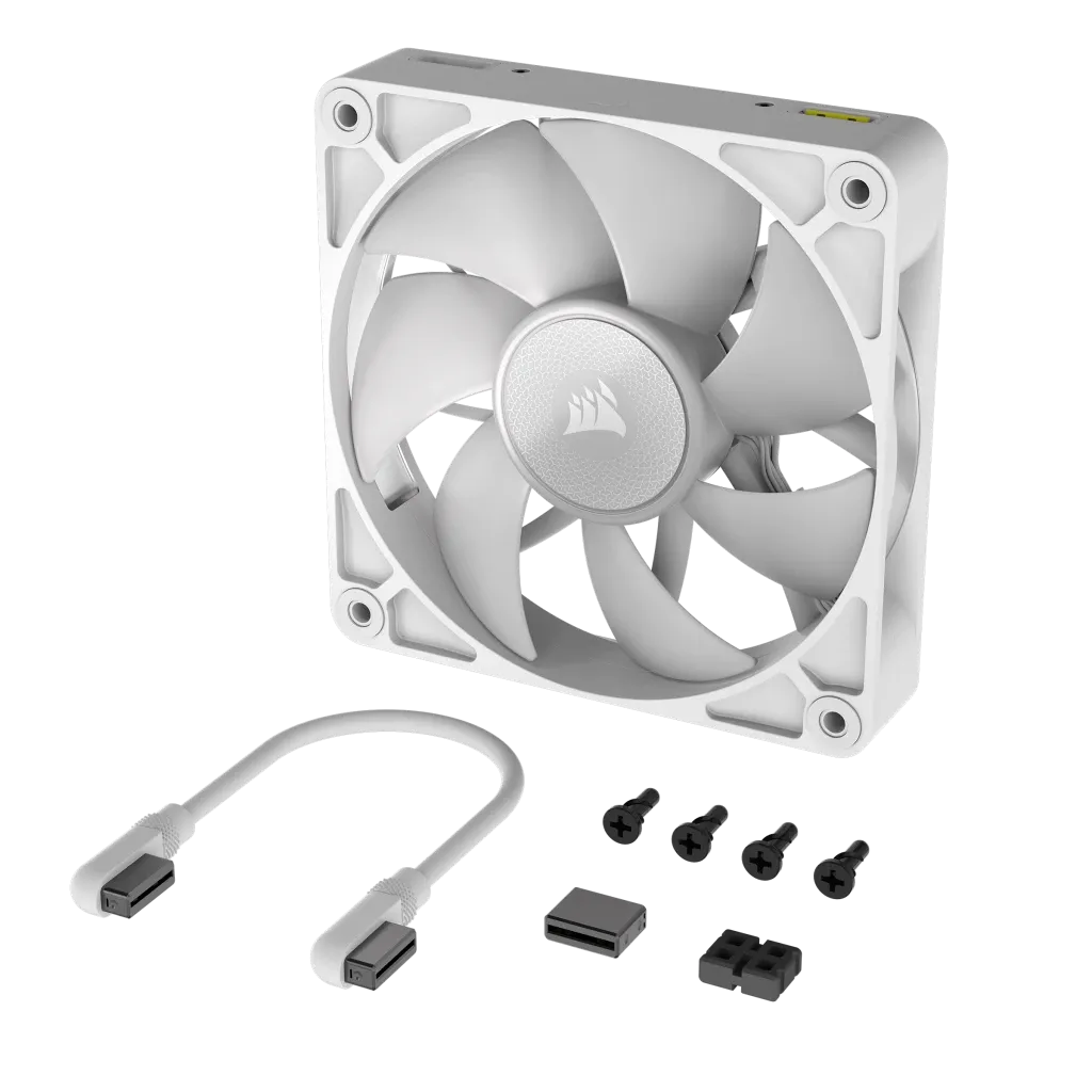 Corsair RX RGB Series; iCUE LINK RX120 RGB White; 120mm Fan; Single Pack