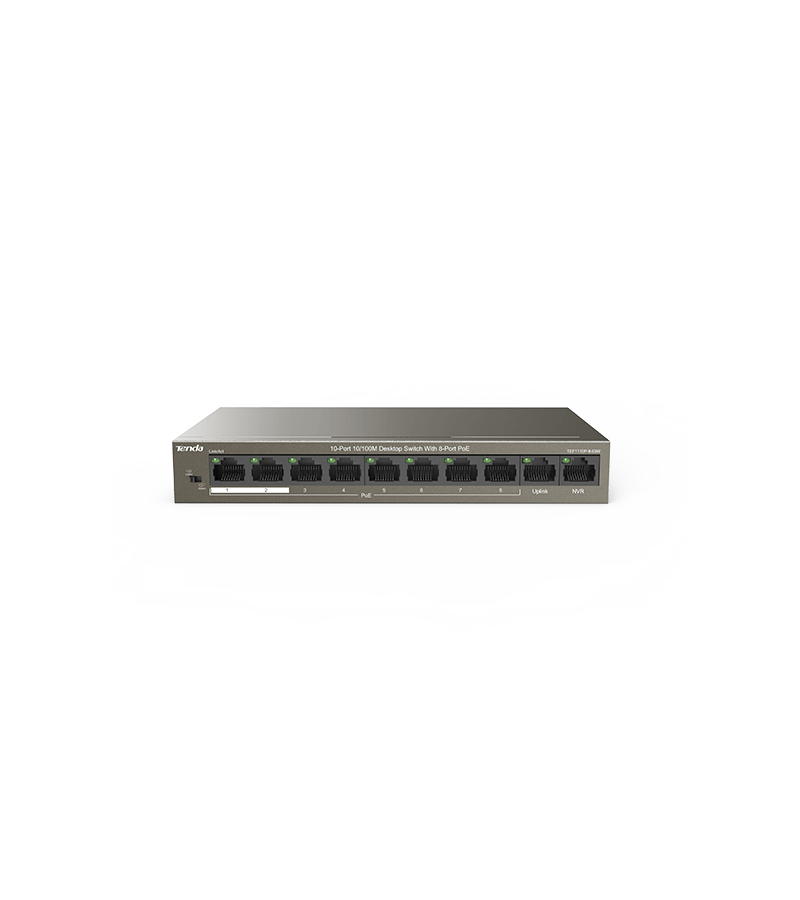 TENDA 10-Port Desktop Switch With 8 PoE