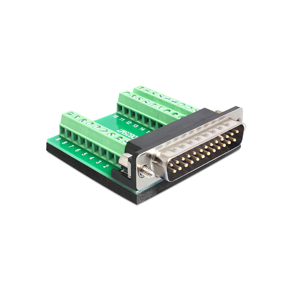 Delock 25-pin Sub-d M Terminal Block (65318) — Delock | Guards on Duty Shop