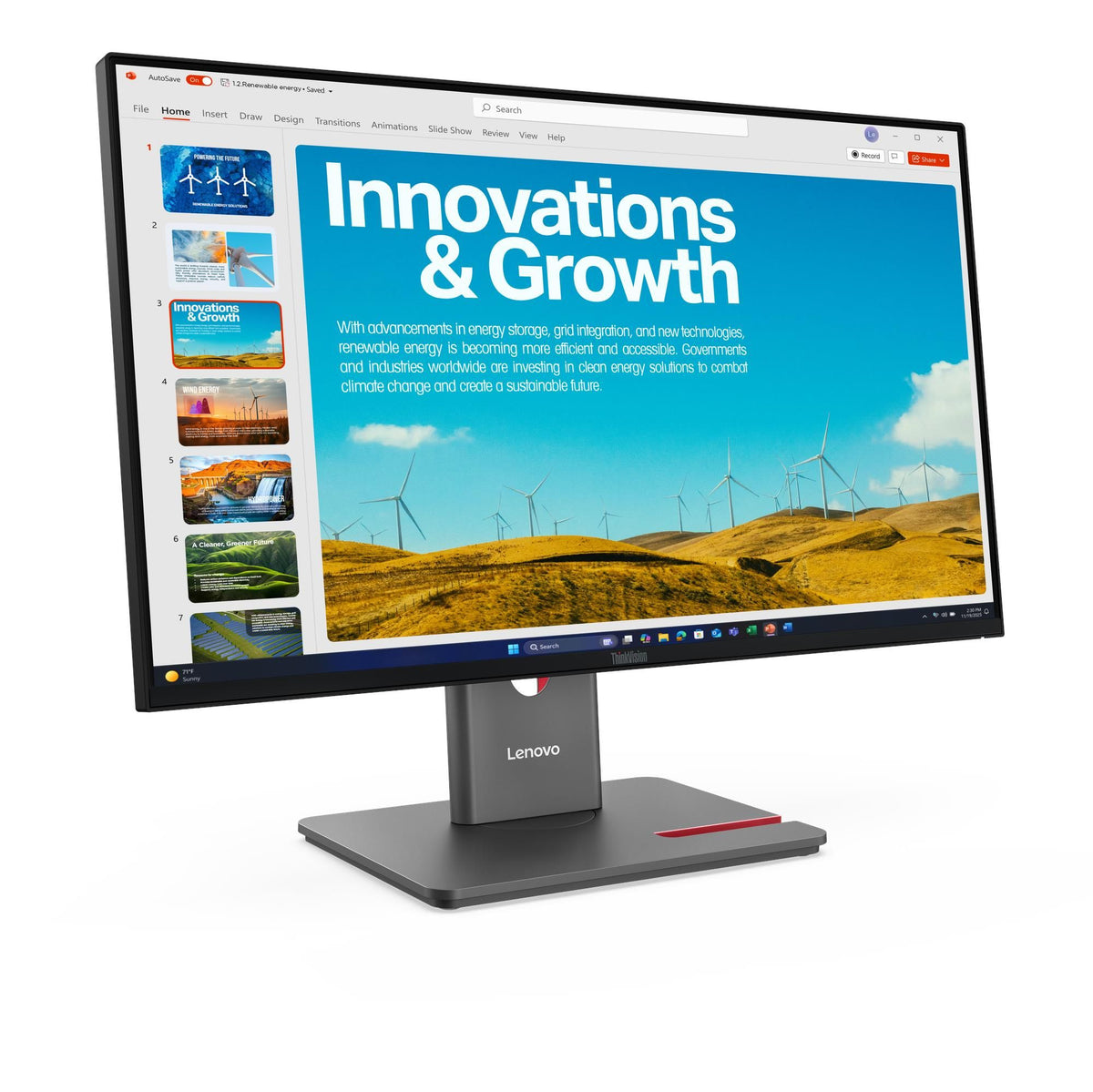 Lenovo ThinkVision P24QD-40 24 inch 2K QHD Monitor