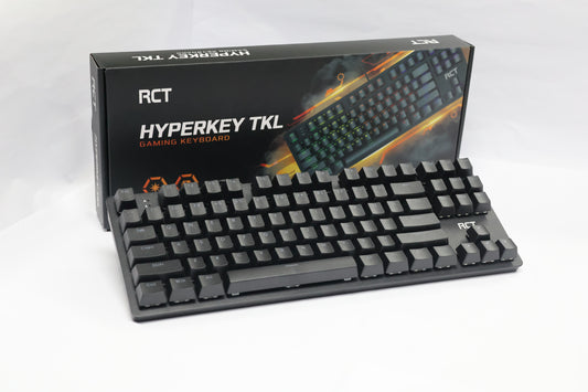 RCT HyperKeyTKL 87 keys Mechanical Gaming Keyboard; Blue mechanical switches; Multi Color LED Backlight.