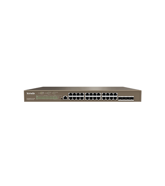 TENDA 28-Port+4SFP Gigabit 24 PoE Switch