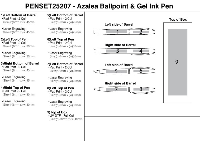 Azalea Ballpoint & Gel Ink Pen