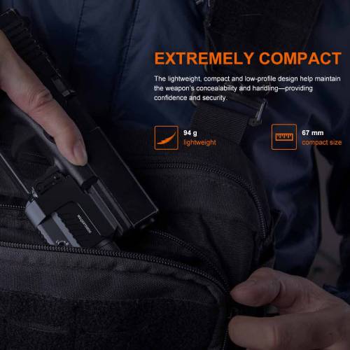Fenix Tactical Pistol Flashlight with Red Laser - GL22