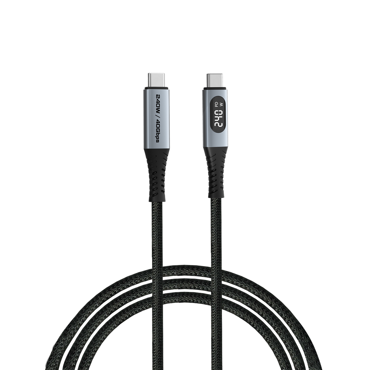 VERBATIM Sync & Charge Cable USB-C to USB-C 240W 40 Gbps Display 120 cm