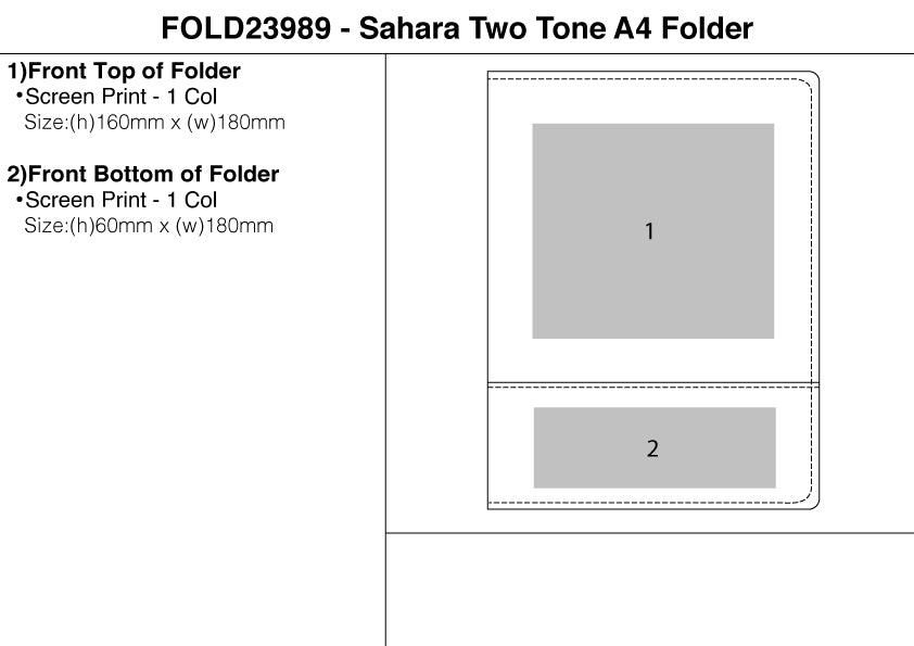 Sahara Two Tone  A4  Folder