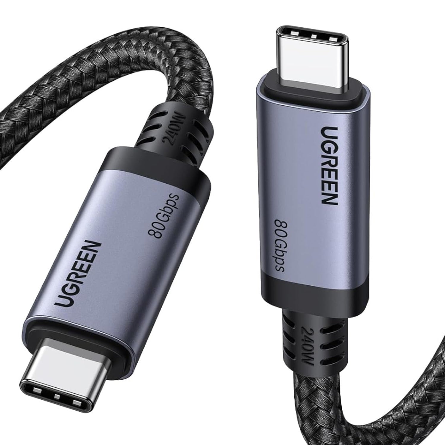 UGREEN USB4 Gen4 240W USB-C to USB-C Cable (Black) - Guards On Duty Shop & Security Guards