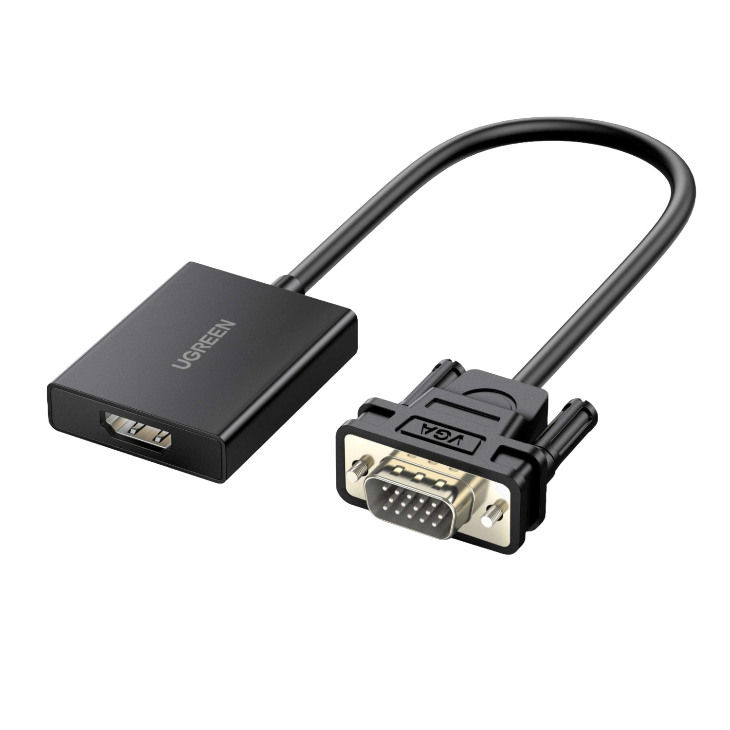 UGREEN VGA to HDMI Converter | Male to Female | 1080P Full HD – Black - Guards On Duty Shop & Security Guards