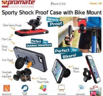 Ridei5 Shockproof Iphone 5/5S Case With Bike Mount