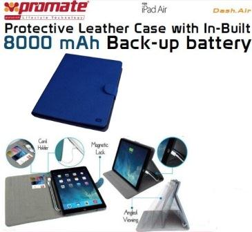 Promate Darkblue Dash-Air Protective Leather Case