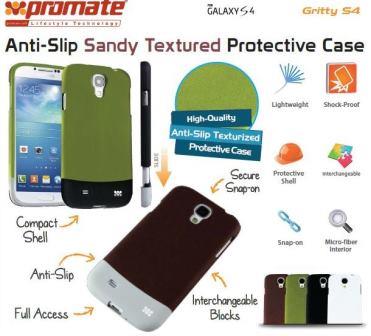Promate Green Gritty.S4 Antislip Protective Case