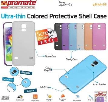 Promate White Gshell S5 Ultra-Thin Colored
