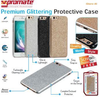 Promate Black Glare I6 Premium Glittering Protective Case