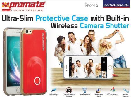 Promate Red Selfiecase I6 Ultra Slim Protective Case
