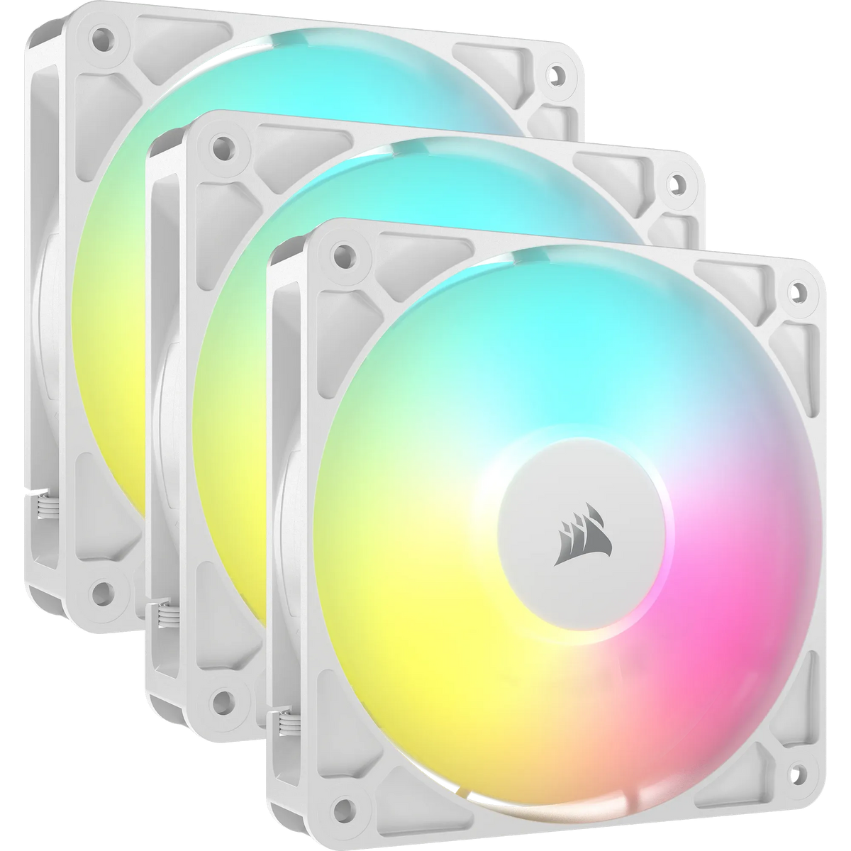 Corsair RS120 ARGB 120mm PWM Fans Triple Pack – White