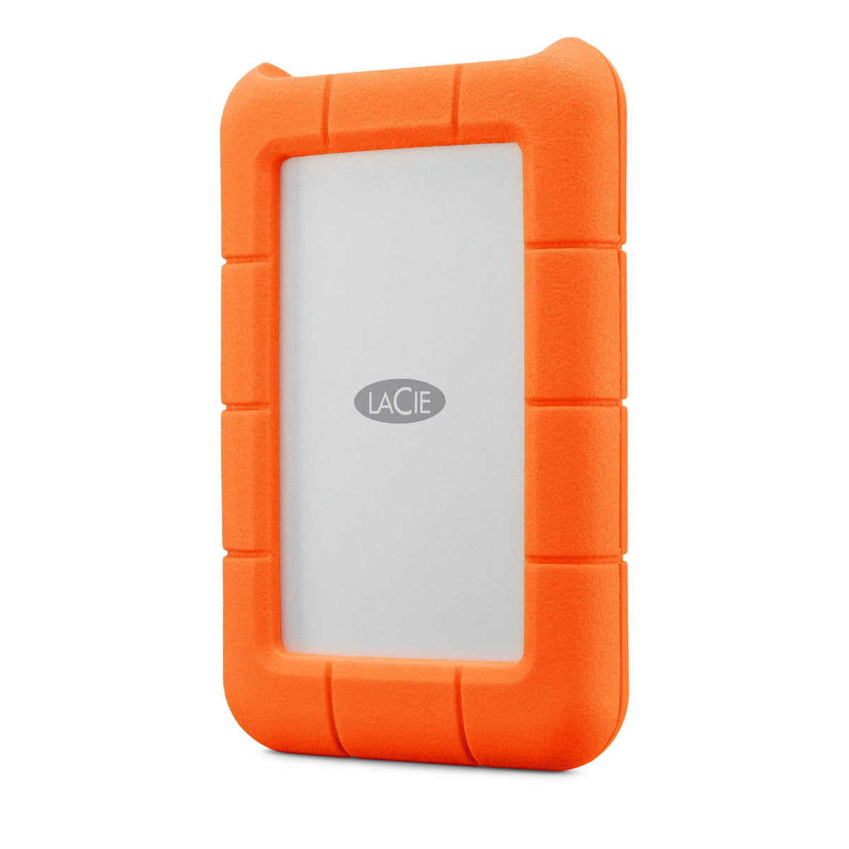Seagate LaCie 1TB Rugged Mini USB-C; USB3.0; Drop; Crush and Rain Resistant - Silver and Orange.