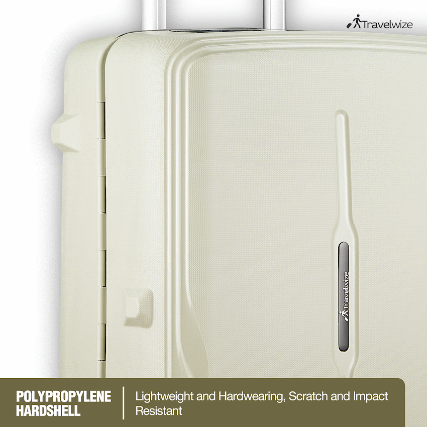Travelwize Clipper PP 55cm 4-Wheel Spinner Luggage Beige