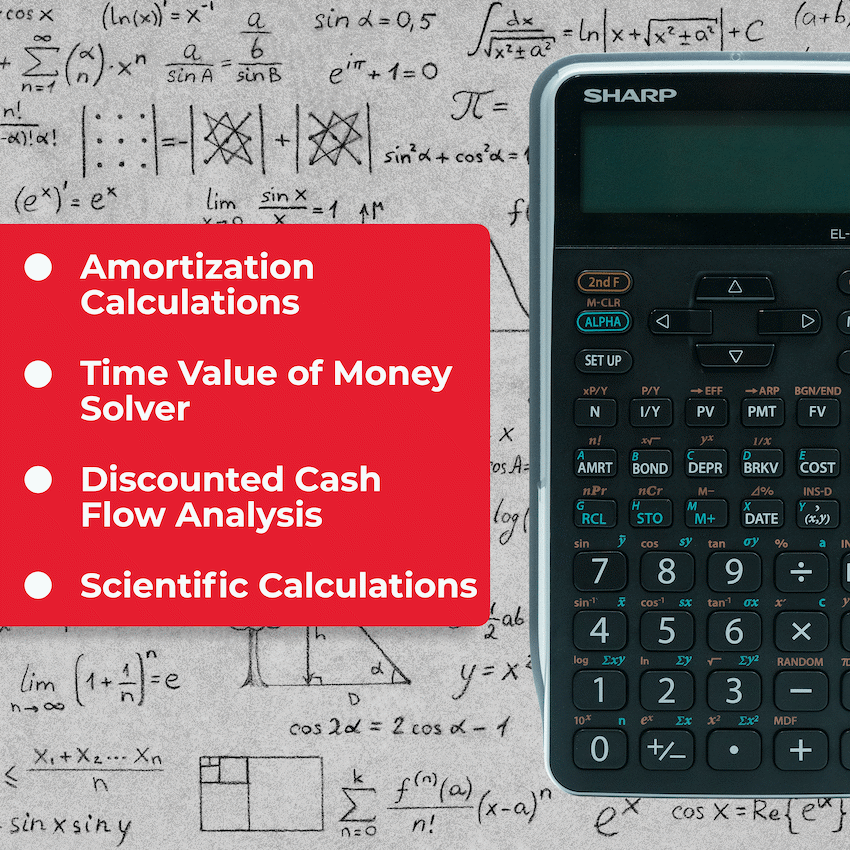 Sharp EL-738 XTB - Advanced Financial Calculator NEW DESIGN - Guards On Duty Shop & Security Guards