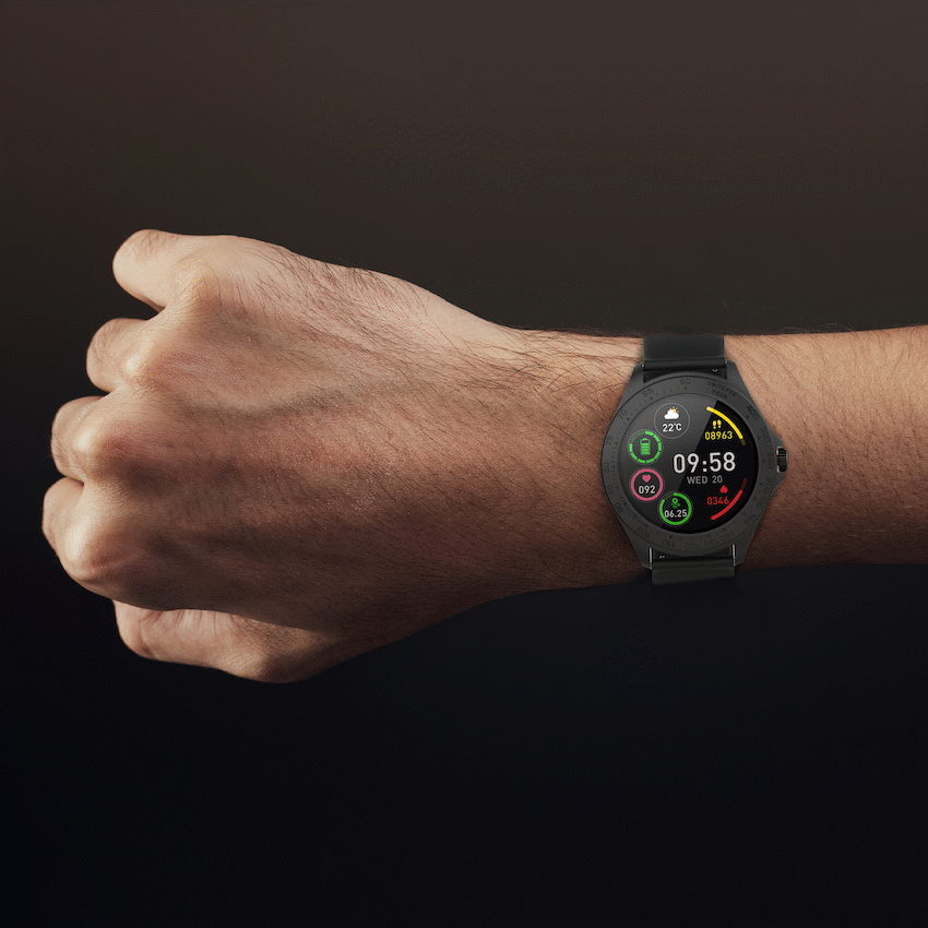 Volkano Vogue Series Fashion Smart Watch - Black