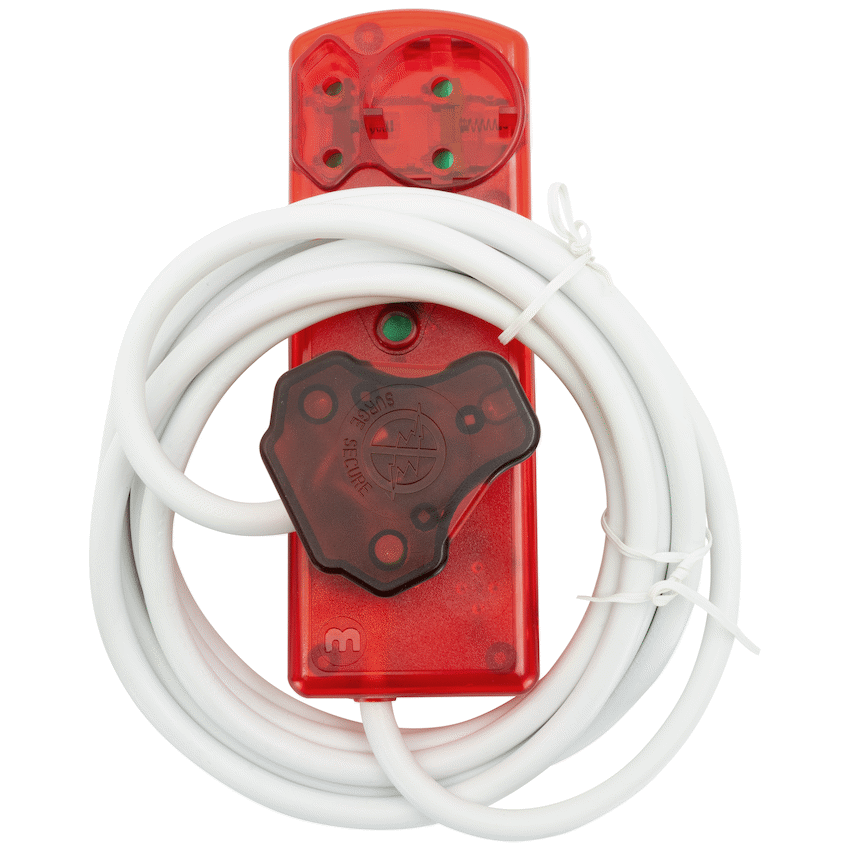 Ellies 4 Way High Surge Extension Lead - 3M