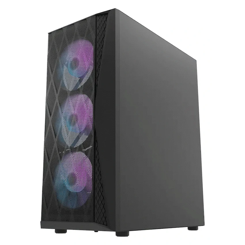 darkFlash Computer Case DK352 Plus - Black (with 4 ARGB Fans) - Guards On Duty Shop & Security Guards
