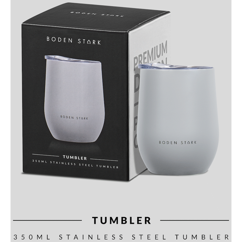 Boden Stark Tumbler 350ml Grey - Guards On Duty Shop & Security Guards