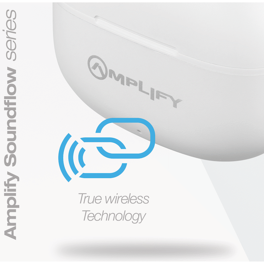 Amplify Soundflow Series TWS Earphones - White - Guards On Duty Shop & Security Guards