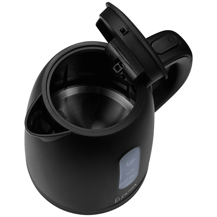 Elektra 1L Plastic Kettle - Black - Guards On Duty Shop & Security Guards