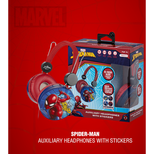 Marvel Spider-Man Auxiliary Headphone with Stickers