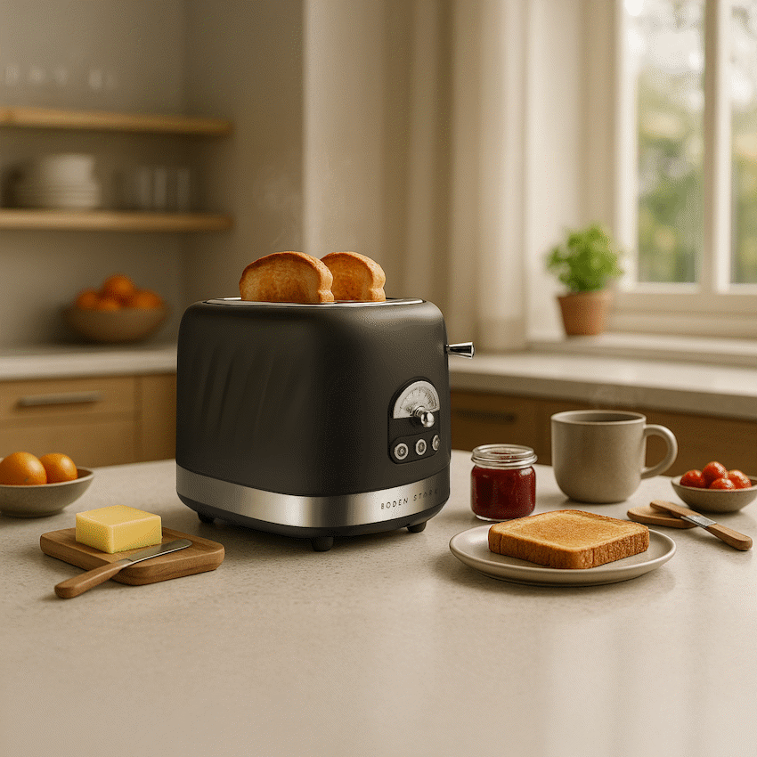 Boden Stark 2-Slice Stainless Steel Toaster - Guards On Duty Shop & Security Guards