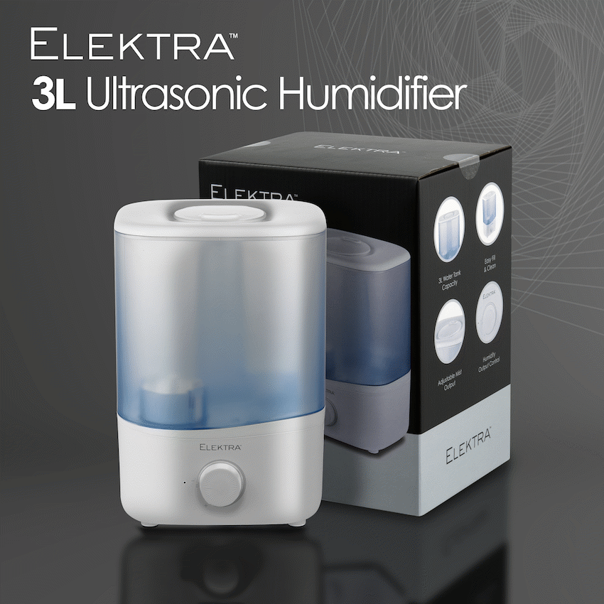 Elektra 3L Ultrasonic Humidifier - Guards On Duty Shop & Security Guards