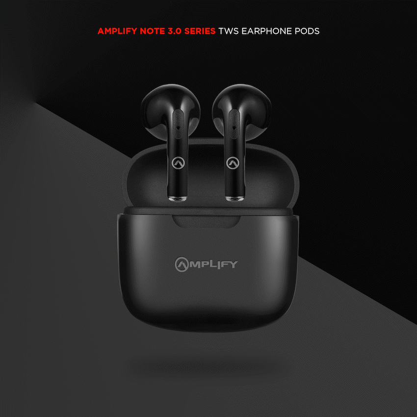 Amplify Note 3.0 Series TWS Earphones - Black - Guards On Duty Shop & Security Guards
