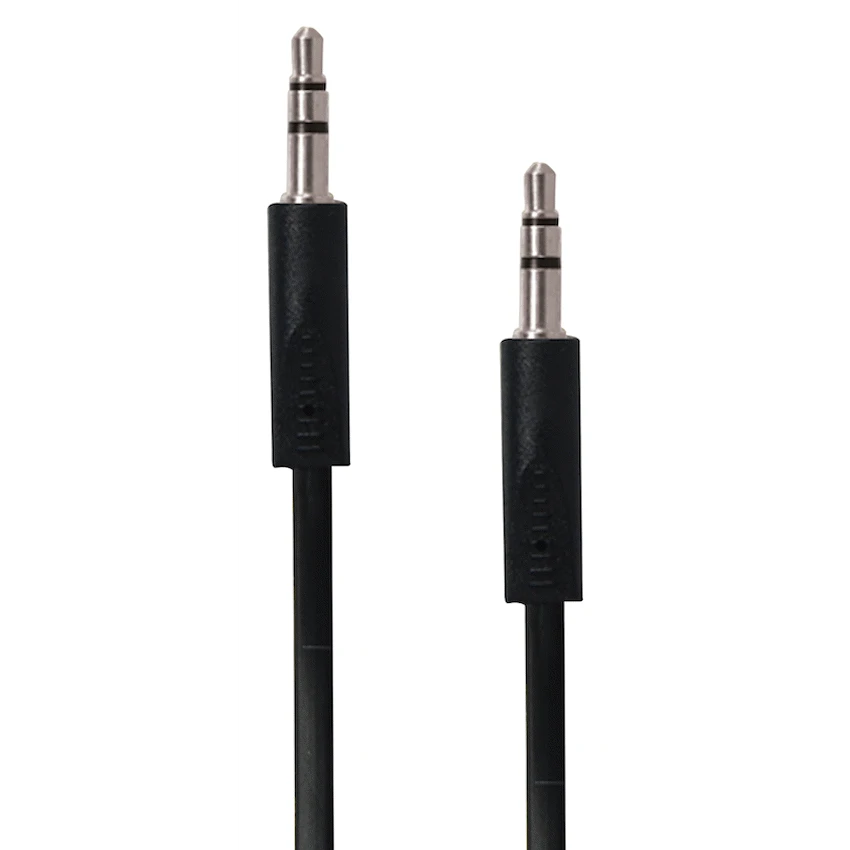 Bounce Cord Series AUX Cable - Black - Guards On Duty Shop & Security Guards