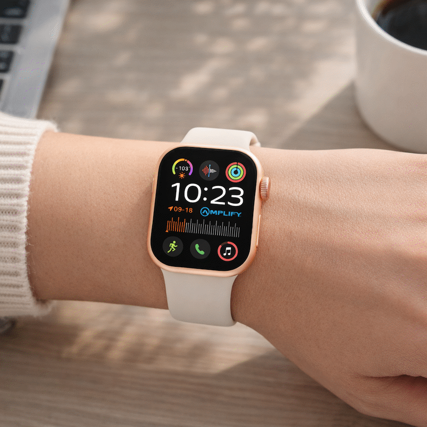Amplify Challenge Series Square Smartwatch - Gold - Guards On Duty Shop & Security Guards