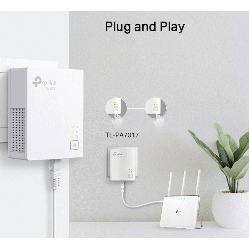 TL-PA7017KIT AV1000 Gigabit Powerline Starter Kit