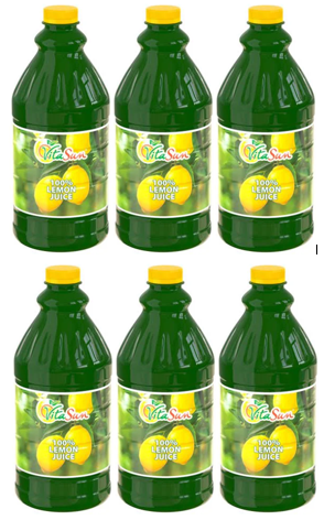 6 X 2L VITA SUN 100% LEMON JUICE (Sold 6 X 2 L Per Case) Vita Sun0 100% LEMON JUICE 2L