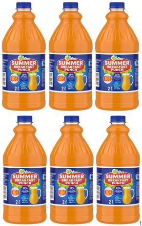 6 X 2L VITA SUN SUMMER BREAKFAST PUNCH (Sold 6 X 2 L Per Case) Vita Sun Summer BREAKFAST PUNCH 2L