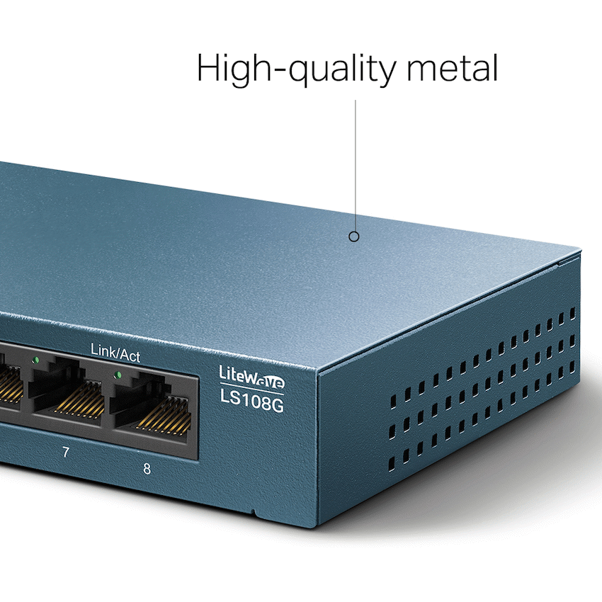 LS108G LiteWave 8-Port Gigabit Desktop Switch
