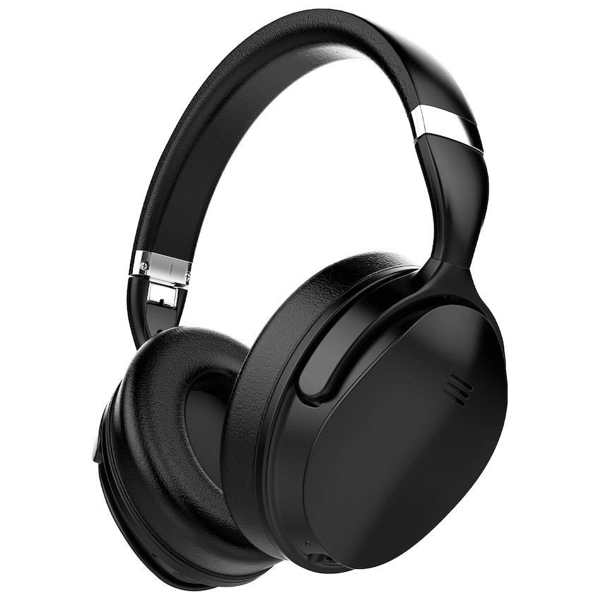 VolkanoX Silenco Series Active Noise-Cancelling Bluetooth Headphones - Black