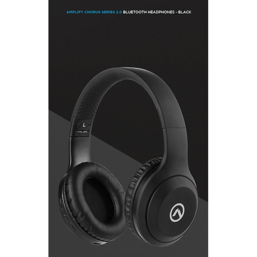 Amplify Chorus Series Bluetooth 2.0 Headphones - Black - Guards On Duty Shop & Security Guards