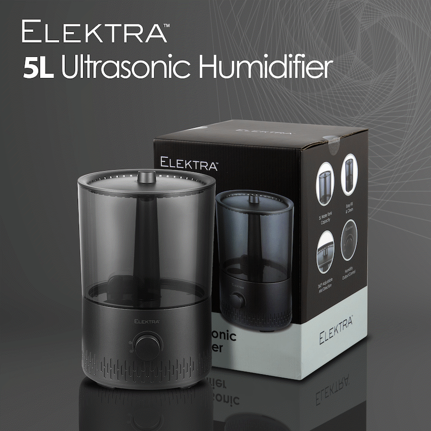 Elektra 5L Ultrasonic Humidifier - Guards On Duty Shop & Security Guards