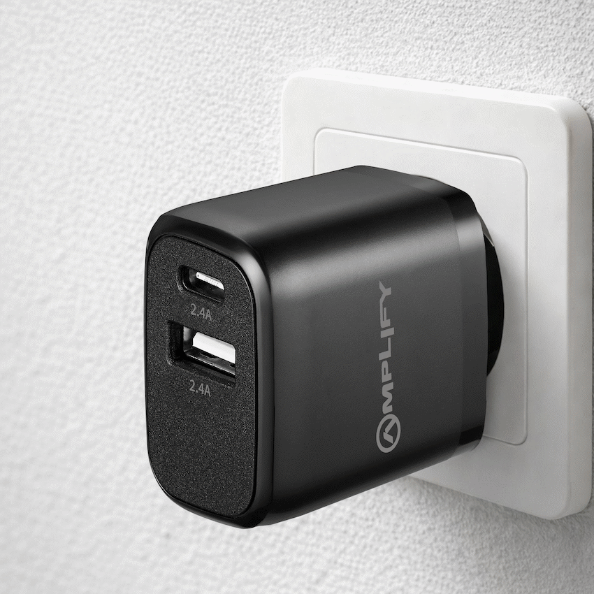 Amplify On the Fly Dual USB & Type-C Adapter - Guards On Duty Shop & Security Guards