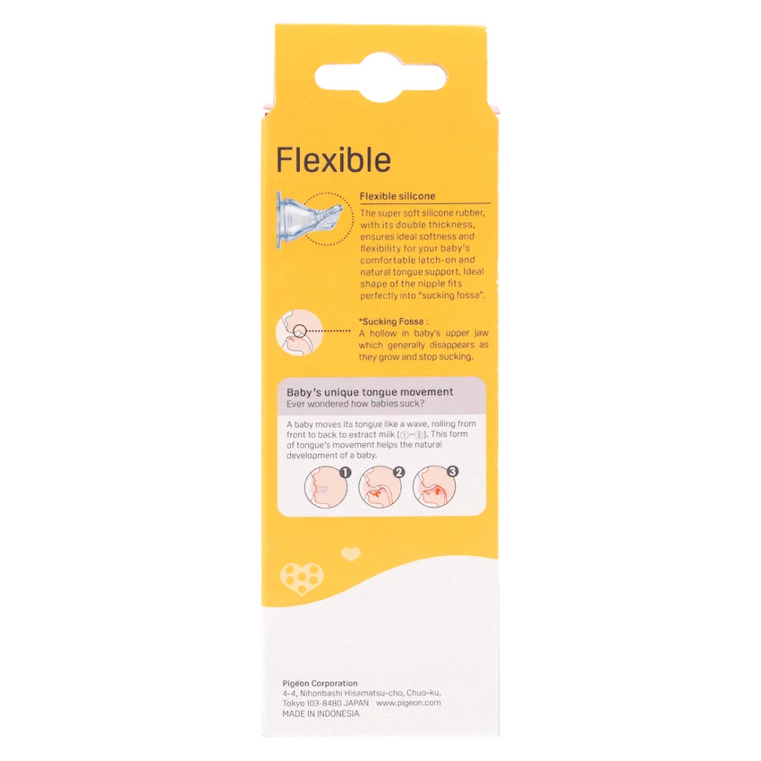 Pigeon Flexible Bottle STD Neck - Pink - 120ml
