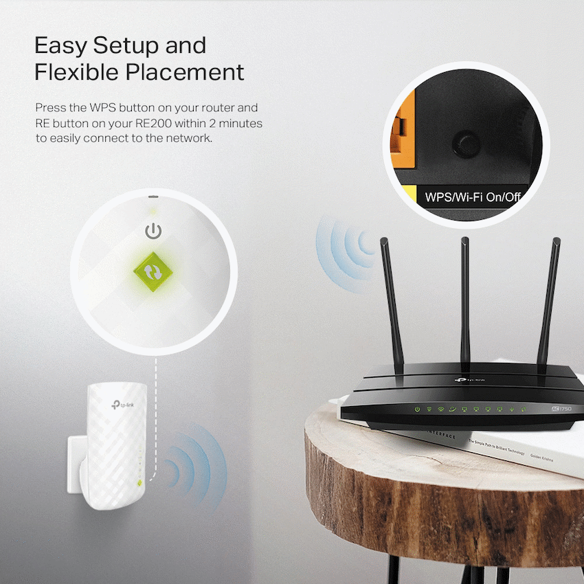 TP-Link RE200 AC750 Wi-Fi Range Extender