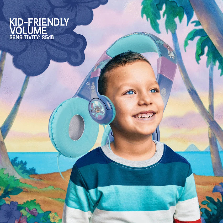 Disney Stitch Padded Auxiliary Headphones