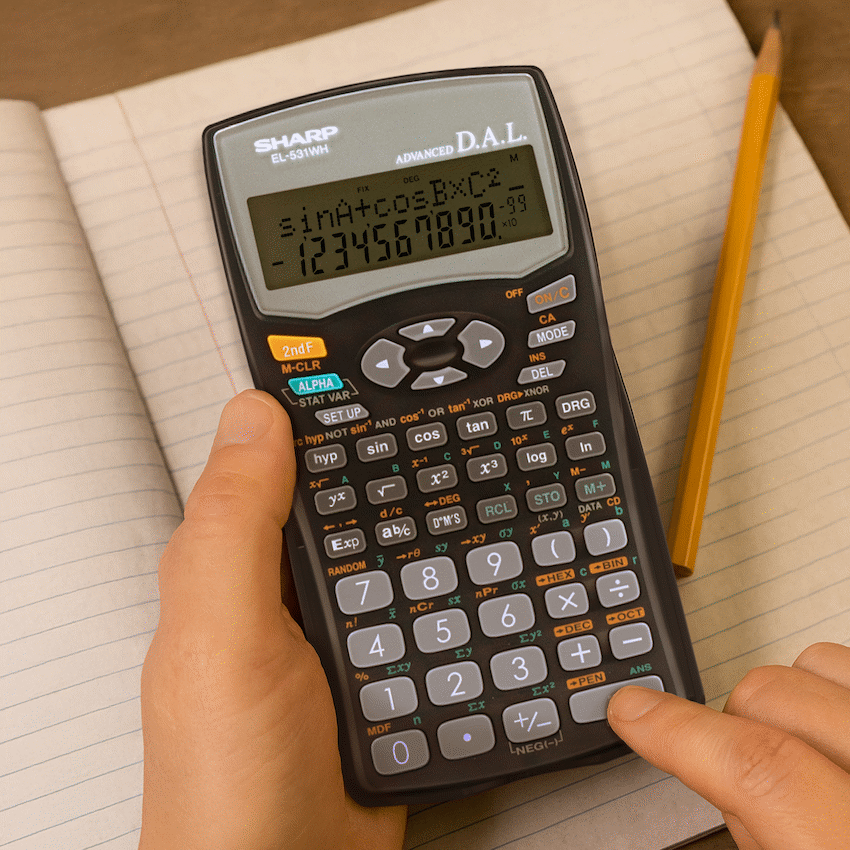 Sharp EL531 WH-BBK - Scientific Calculator - 272 Functions - Guards On Duty Shop & Security Guards