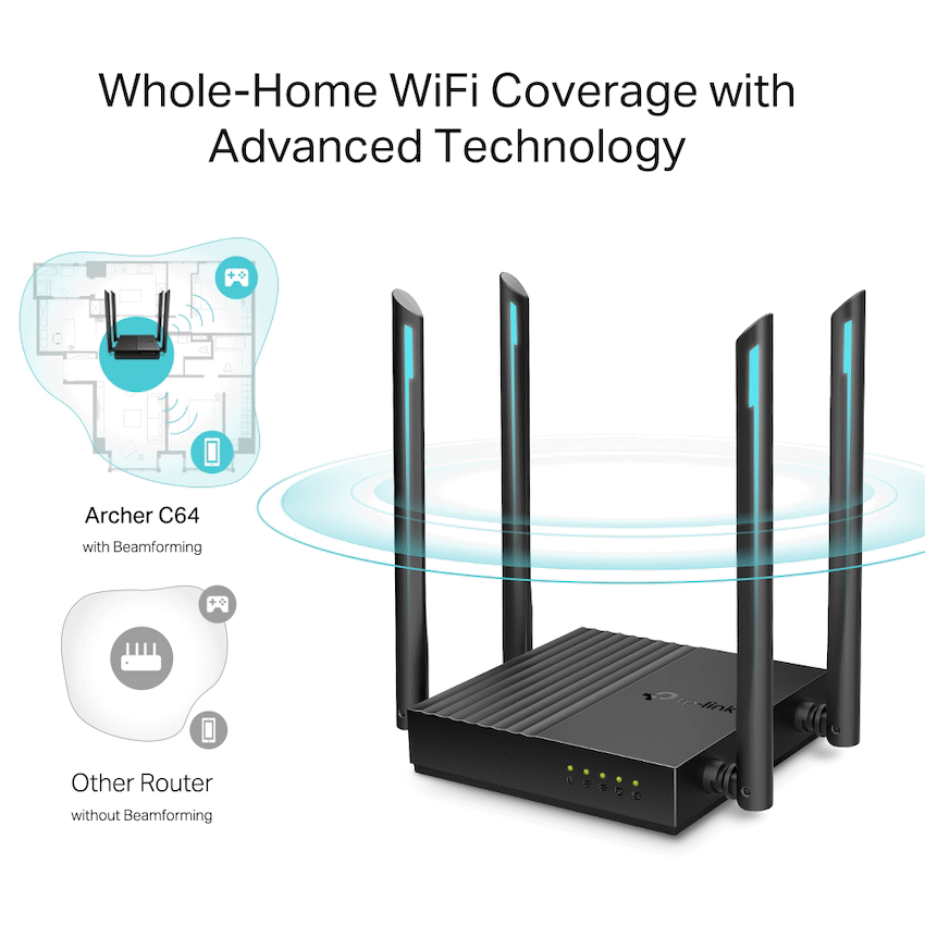 Archer C64 AC1200 MU-MIMO Wi-Fi Router