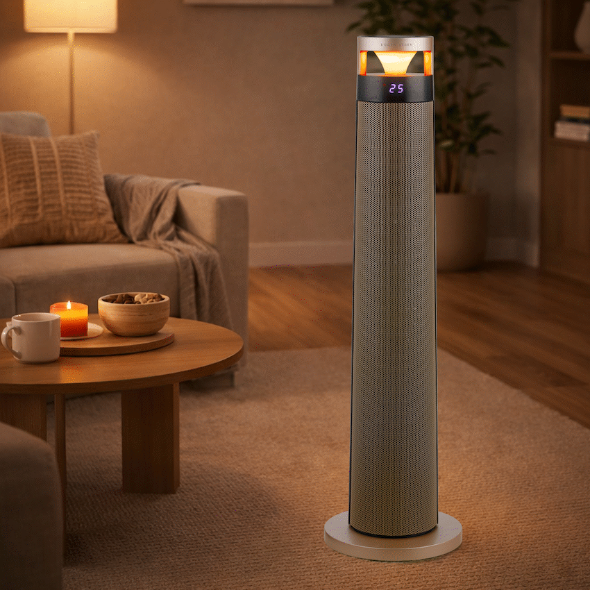 Boden Stark Tower Heater Night Light - Champagne - Guards On Duty Shop & Security Guards
